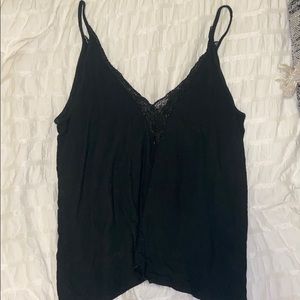 American Eagle rubbed dark green tank top